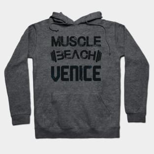 Muscle beach - Venice - California (dark lettering) Hoodie